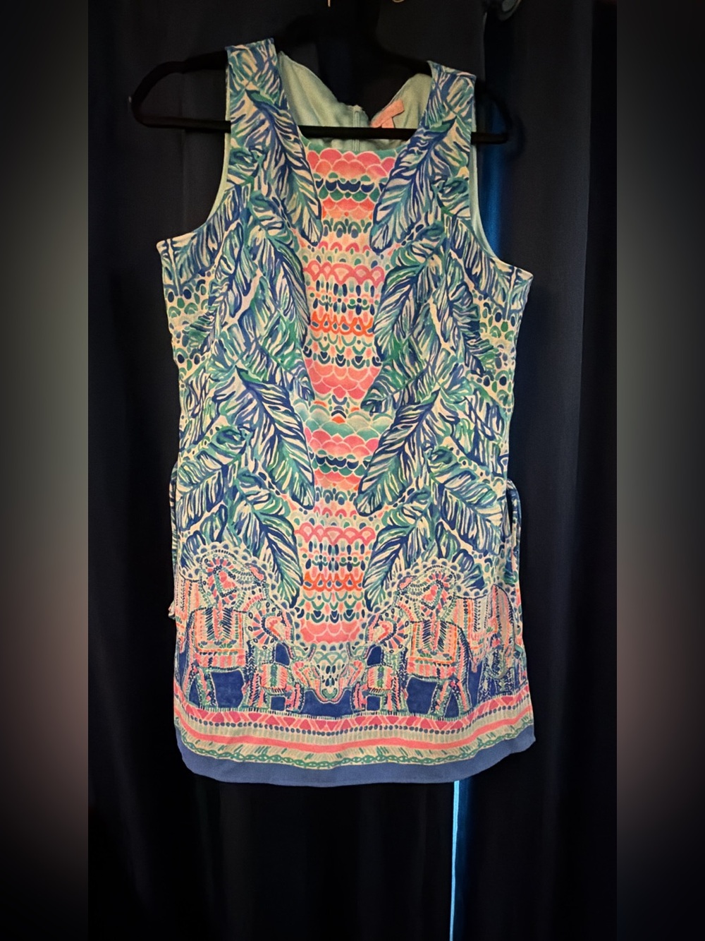 Lilly Pulitzer Coral, Blue & Green Printed Tank